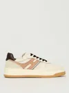 Hogan Sneakers With Perforated Toe Box And Contrasting Accents In Neutral
