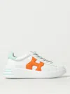 Hogan Sneakers  Woman Color White 2 In White/light Blue/orange
