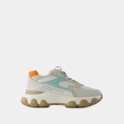 Hogan Sneakers Hyperactive -  - Cuir - Gris/marron In White