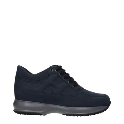 Hogan Sneakers Interactive Man Suede Blue/denim