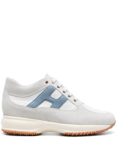Hogan Interactive Panelled Sneakers In Blue