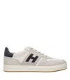 Hogan Lightweight Leather And Mesh Athletic Sneakers In White