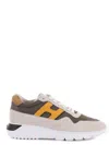 Hogan Interactive 3 Side H Patch Sneakers In Marrone/ecrù