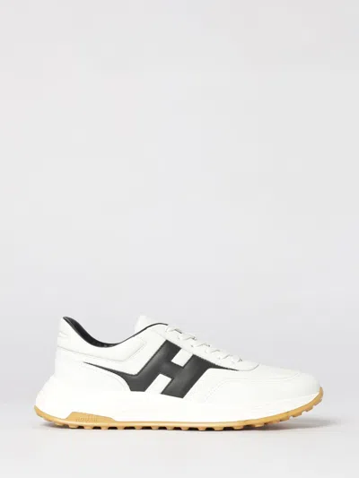 Hogan White H Logo Lace-up Sneakers