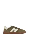 Hogan H647 Logo-patch Low-top Sneakers In Brown