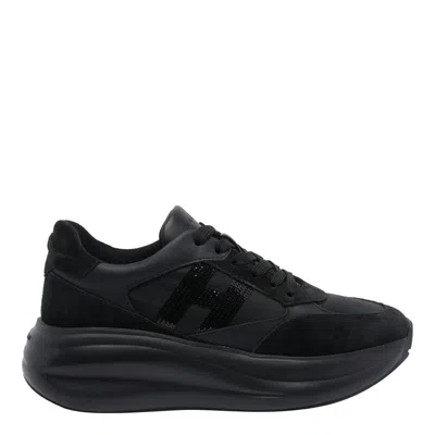 Hogan Maxi Sneakers In Black