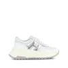 Hogan H669 Lace-up Sneakers With Silver Logo Detail In White