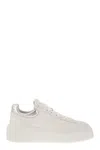 Hogan H-stripes Leather Trainers In Multicolor
