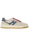Hogan Panel Stitched Sneakers Perforated Toebox In Multicolour