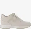 Hogan Logo-patch Low-top Sneakers In Neutral