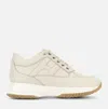 Hogan Logo-patch Low-top Sneakers In Neutral