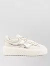 Hogan Sneakers Panelled Design Platform Sole Round Toe In Neutral