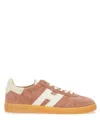 Hogan Low-top Sneakers Suede Finish In Pink