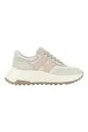 Hogan Hi-fi Ivory And Pink Sneakers In Neutral