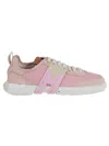 Hogan Rubber Pull Tab Contrast Sneakers In Red