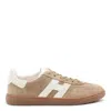 Hogan Cool Beige Suede Sneakers In Nude
