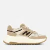 Hogan Suede And Technical Fabric 80s-inspired Sneakers In Nude