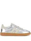 Shop Hogan Sneakers In Silver