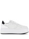 Hogan H645 Leather Sneakers In White