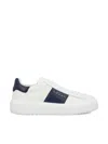 Hogan Panelled Design Calf Leather Sneakers With Chunky Sole In White