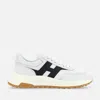 Hogan Lightweight Sneaker With Contrast Panel And Rubber Sole In White