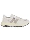Hogan Hyperlight - Leather And Textile Trainers With Side H In White