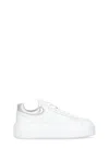 Hogan Striped Leather Lace-up Sneakers With H Detail In White
