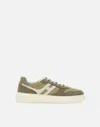 Hogan Multicolor Suede And Fabric Sneakers H630 In White