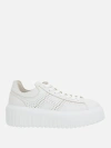 Hogan Woman Sneakers Off White Size 7 Leather In White