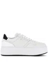 Hogan H645 Leather Sneakers In White