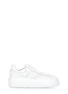 Hogan Low-top Sneakers With Ridged Platform Sole In White