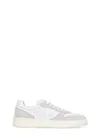 Hogan H630 Leather Sneakers In Grey,white