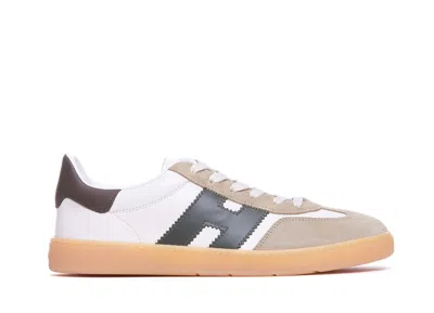 Hogan Cool Round Toe Lace-up Sneakers In White