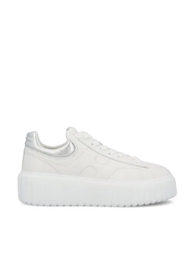 Hogan White Leather Sneakers