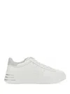 Hogan Leather Sneakers With Glittered Patch In White