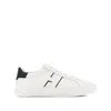Hogan White Leather Sneakers With Logo Design And Rubber Sole In White