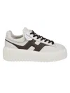 Hogan Beige Sneakers With Chunky Ridged Sole In White