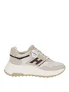Hogan Suede And Technical Fabric 80s-inspired Sneakers In White