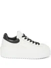 Hogan Low-top H-stripes Leather Sneakers In White