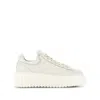 Hogan Logo-embroidered Low-top Sneakers In White