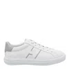 Hogan Lateral Logo Round Toe Trainers In White