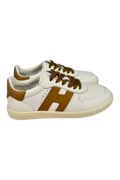 Hogan Cool Leather Sneaker In Brown