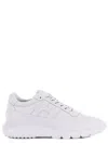 Hogan White Smooth Leather Sneakers In White