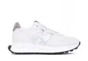 Hogan H641 Leather Sneakers With Branding In White