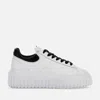 Hogan H-stripes Low-top Platform Sneakers In White