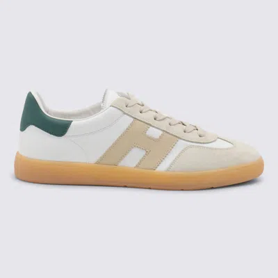 HOGAN SNEAKERS WHITE-BEIGE-GREEN