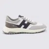 Hogan Round Toe Rubber Sole Panelled Design Sneakers In Gray