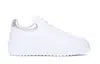 Hogan Chunky Sole White Sneakers With Metallic Accents In White, Silver