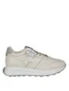 Hogan H641 Leather Sneakers With Branding In Multi