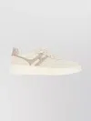 Hogan Sneakers With Glitter And Perforated Accents In White